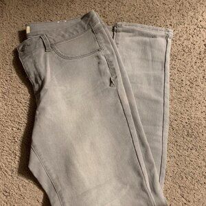 Women's Grey and Cream Jeans